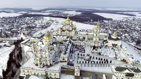 Kirche-des-Klosters-in-Pochaev,-Ukraine