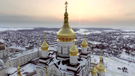 The-church-of-Lavra-in-Pochaev,-Ukraine