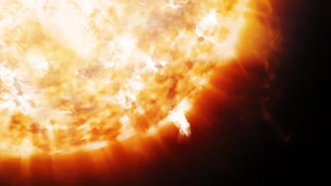 Animación-de-emisiones-coronales-y-prominencias-en-el-sol-en-el-espacio