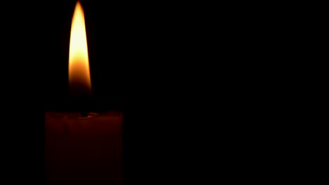 Candle-in-black-background