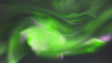 4K-Real-Time:-Northern-Lights-Aurora-Borealis-corona-in-North-Pole-Alaska---Stock-Video