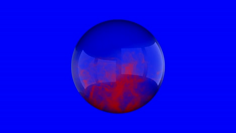 Red-smoke-fills-a-glass-sphere