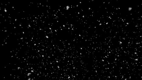 Animación-de-nieve-cayendo-sobre-fondo-negro,-lazo-inconsútil