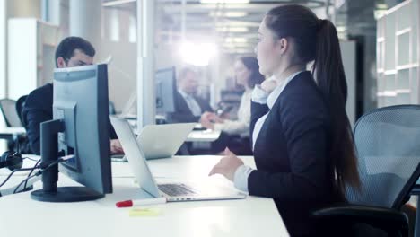 Stressed-Female-Worker-Crumpling-Documents