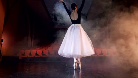 Graceful-ballerina-dancing-on-the-stage