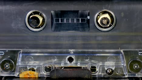 Alten-Audio-Kassette-Rolle-spielen.