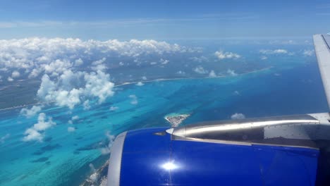 Aerial-view-coast-ocean-tropical-landscape