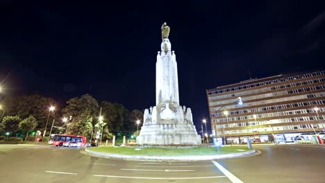 Time-lapse-at-the-monument-with-the-statue-of-Jesus,