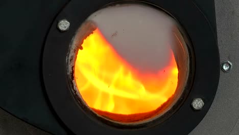 Fire-in-the-stove-for-biomass-burning