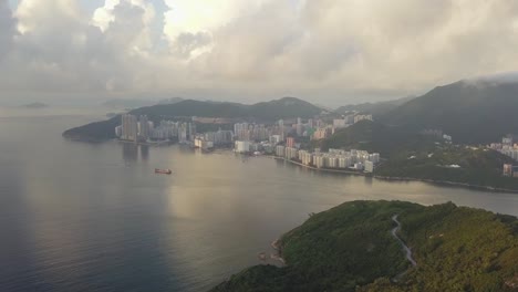 Imágenes-de-4K-de-Kuala-Kwan-O,-Hong-Kong-en-vista-aérea