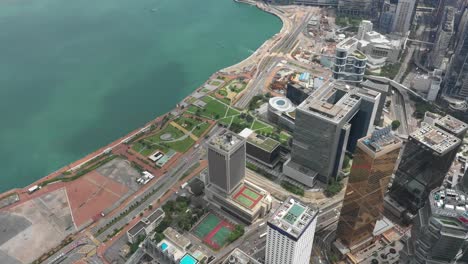 4K-aerial-view-footage-of-Central-district-in-Hong-Kong