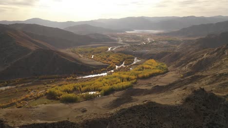 Landschaft-der-Hemu-Dorf,-Xinjiang,-China