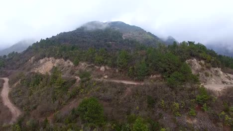 Luftaufnahme-der-Landschaft-im-westlichen-Sichuan/Sichuan,-China