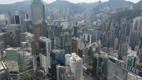 Aerial-view-of-Hong-Kong-skyscraper