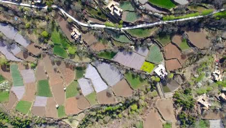 AERIAL-shot-of-Jiaju-Tibetan-Village/Sichuan,China