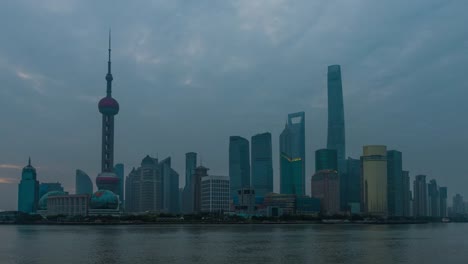 Sunrise-Skyline-view-from-Bund-waterfront-on-Pudong-New-Area--the-business-quarter-of-Shanghai-.