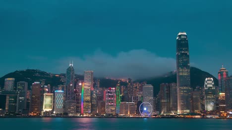 Evening-at-the-Hong-Kong-and-the-Light-Show.-Time-Lapse-UHD