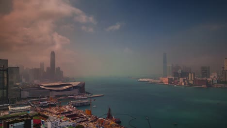 sunny-beautiful-panorama-4k-time-lapse-from-hong-kong-roof-top