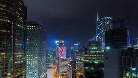 China-noche-luz-hong-kong-edificio-LED-techo-panorama-4k-lapso-de-tiempo