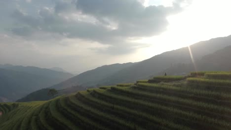 Longji-Rice-Terrace-in-Ping-An-Village-at-Sunset