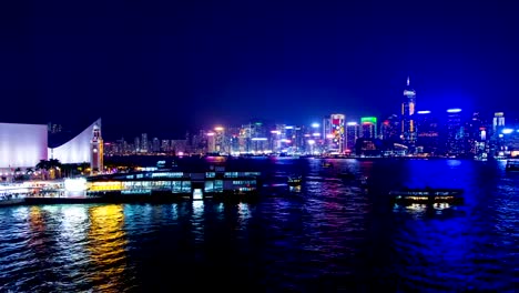 Hong-Kong-Sunset-Timelapse.-4K-Zoom-Out-Shot