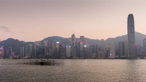 china-hong-kong-sunset-kowloon-bay-city-famous-panorama-4k-time-lapse