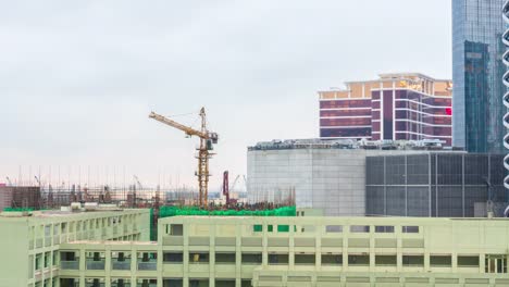 china-macau-city-day-light-cityscape-construction-panorama-4k-time-lapse