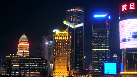 Vista-del-horizonte-financiera-de-Lujiazui-de-Shanghai,-China.