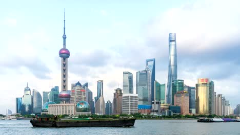 Time-lapse-of-Shanghai-Pudong-viewed,circa-AUGUST-2016-in-Shanghai,-China.