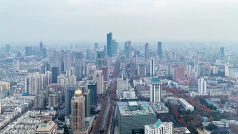 Time-lapse-of-Nanjing-city,china