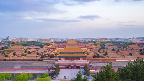 Vídeo-timelapse-del-Palacio-de-la-ciudad-prohibida-de-Pekín,-lapso-4k