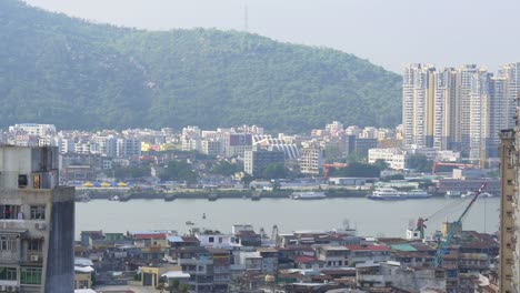 china-sunny-day-macau-cityscape-industrial-part-rooftop-panorama-4k