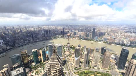 Timelapse-of--Shanghai-skyline-and-cityscape