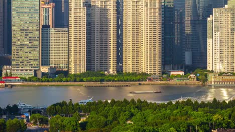 sunset-time-shanghai-city-traffic-river-bay-rooftop-panorama-4k-timelapse-china