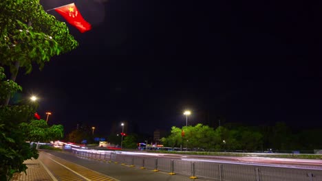 night-illuminated-shenzhen-cityscape-traffic-street-panorama-4k-time-lapse-china