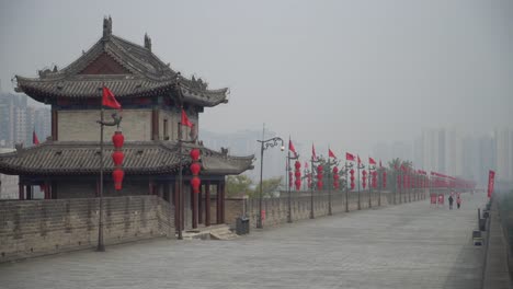 Foggy-Xian-City-Wall