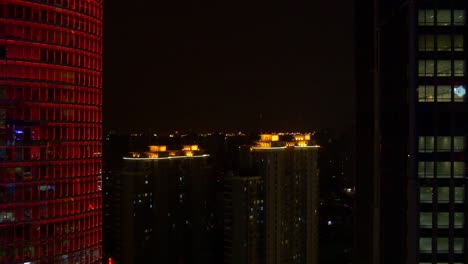 night-time-shanghai-hotel-rooftop-side-panorama-4k-china