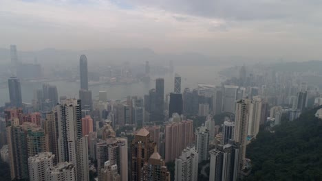 salida-del-sol-mañana-cielo-hong-kong-ciudad-famoso-panorama-aéreo-Bahía-4k-china
