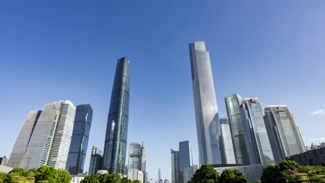 Lapso-de-tiempo-de-paisaje-de-la-ciudad-de-Guangzhou