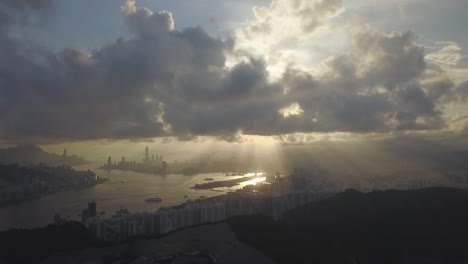 Imágenes-de-Drone-de-Kuala-Kwan-O-City,-Hong-Kong