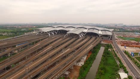 Train-station-aerial-photography