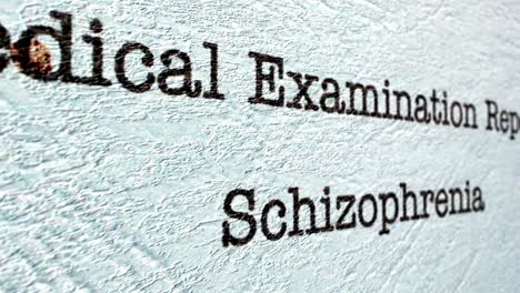 Schizophrenie-krankenbericht