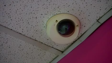 Cámara-de-CCTV-de-alta-tecnología-en-el-centro-comercial