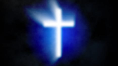 Abstract-background-with-glowing-cross