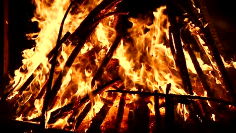 high-speed-shot-of-fire-flames-and-glowing-ash-particles-on-black-background