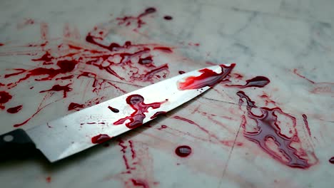 Messer-mit-Blood-On-The-Floor