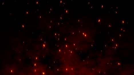 Glittering-particles-sparkle-and-looping-fire-with-drift-along.-light-and-life-with-shining-bokeh-sparkles.-Fiery-orange-glowing-flying-away-particles-over-black-background