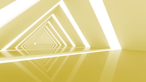 Gold-Triangle-Looped-Artistic-Background-Corridor