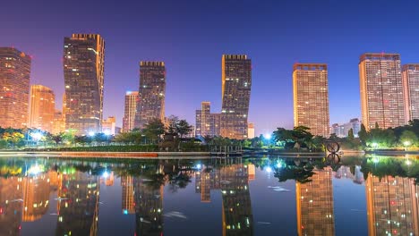 4K.-Zeit-Ablauf-Sonnenlicht-bei-Incheon-City-von-Südkorea