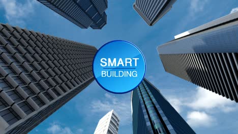 Intelligent-Smart-building-and-information-graphic-icon,-energy-saving,-Making-steel-frame-and-construction-building.-Low-view.2.